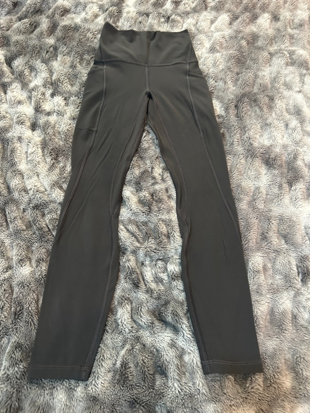 High-Waist Lululemon Gray Athletic Leggings